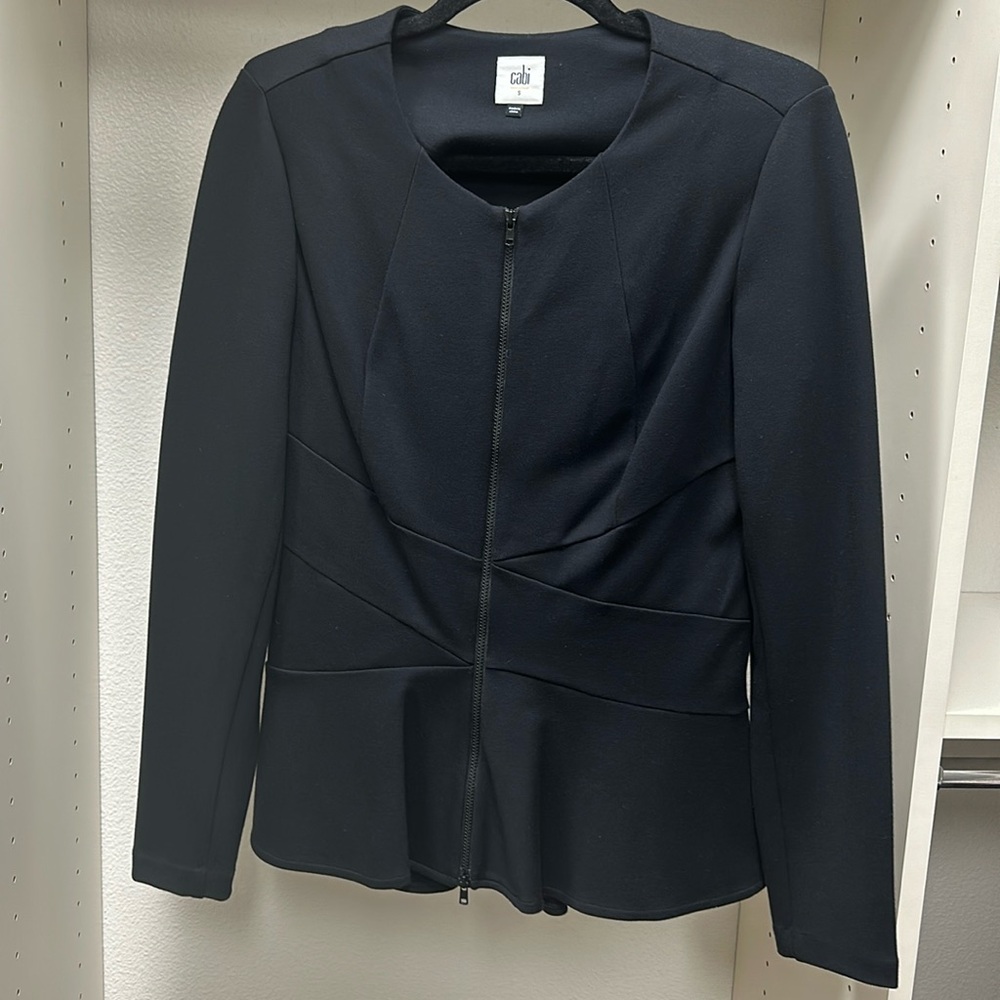 CAbi Crisscross Peplum Blazer
